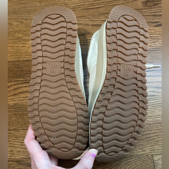 EUC - Madewell - Kickoff Trainer Sneakers in Neutral Colorblock Leather 9.5 - Picture 5 of 5